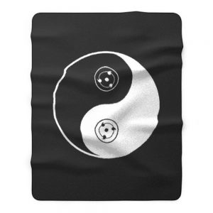 Naruto Ying and Yang Uchiha Sharingan Anime Chinese Mythology Parody Fleece Blanket