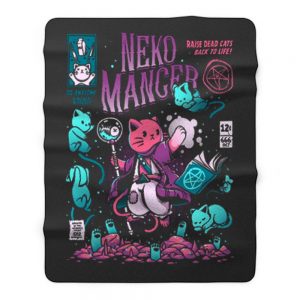 Nekomancer Cute Cat Fleece Blanket