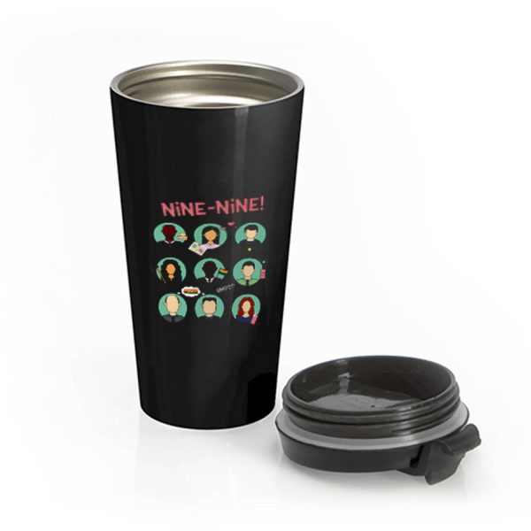 New Brooklyn Nine Nine Squad Artwork Comedy Tv Series Stainless Steel Travel Mug