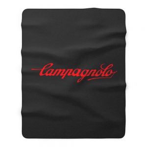 New Campagnolo Bicycle Logo Vintage Bicycling Company Fleece Blanket