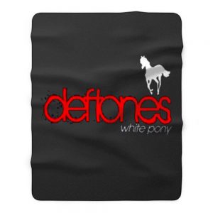 New Deftones White Pony Metal Band Legend Logo Mens Black Fleece Blanket