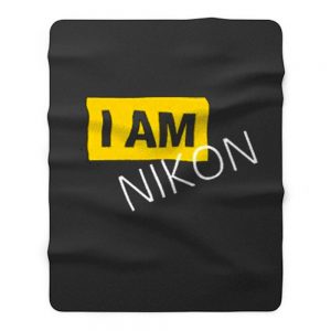 New I Am Nikon Photographer Fleece Blanket