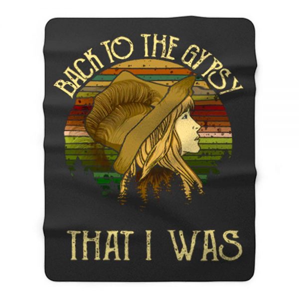 Nicks Fleetwood Mac Back To The Gypsy That I Was Vintage Fleece Blanket