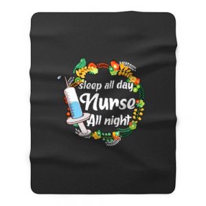 Night Shift Nurse Fleece Blanket