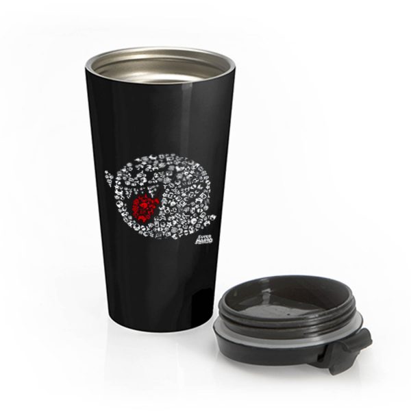 Nintendo Super Mario Iconic Boo Portrait Graphic Stainless Steel Travel Mug