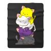 Nonbinary Gender and Genderqueer Cat Lovers Fleece Blanket