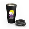 Nonbinary Gender and Genderqueer Cat Lovers Stainless Steel Travel Mug