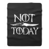 Not Today Dagger Fleece Blanket