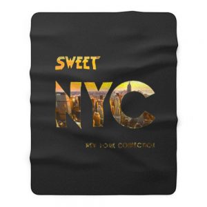 Nyc New York The Sweet Band Fleece Blanket