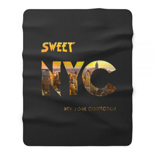 Nyc New York The Sweet Band Fleece Blanket