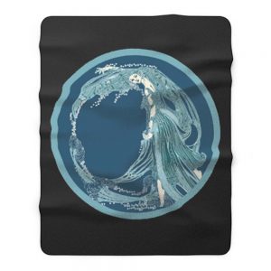 Nymph Ocean Spirit River Goddess Nature Spirit Fleece Blanket