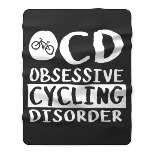 Obsessive Cycling Disorder Fleece Blanket