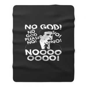 Office Us Michael Scott No God No Fleece Blanket