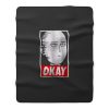 Okay Funny Face Saitama Fleece Blanket