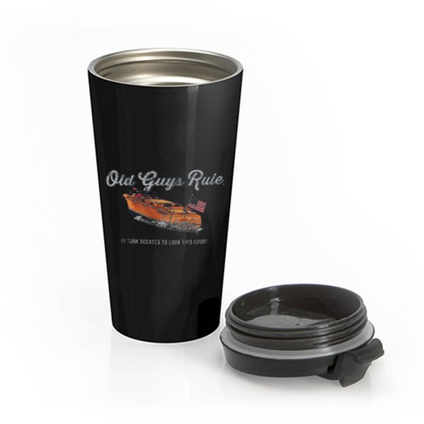 Old Guys Rule Decades Stainless Steel Travel Mug