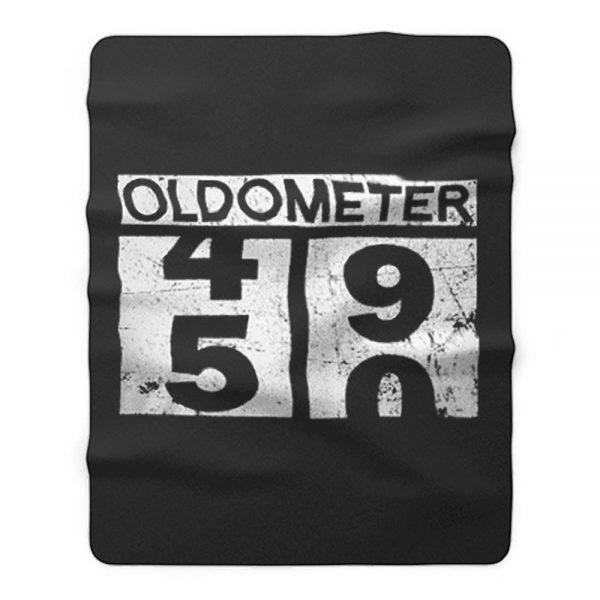 Oldometer 50th Birthday Counting 49 50 Fleece Blanket