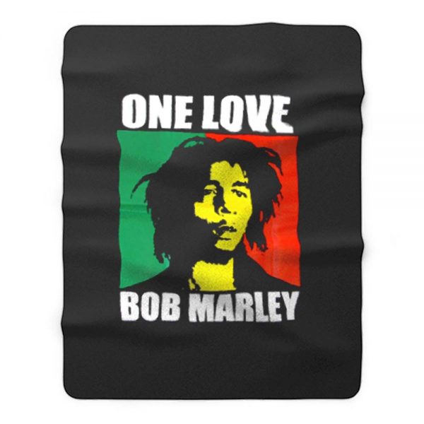 One Love Reggae Rasta Fleece Blanket