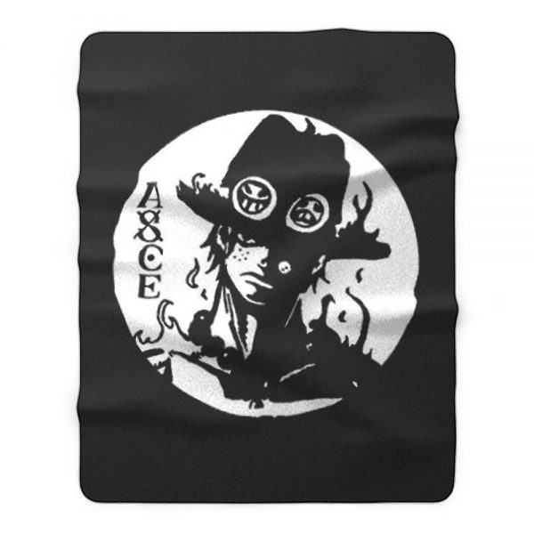 One Piece Portgas D Ace Luffy White Beard Pirates Anim Fleece Blanket