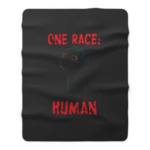 One Punch One Race Human Race Fleece Blanket