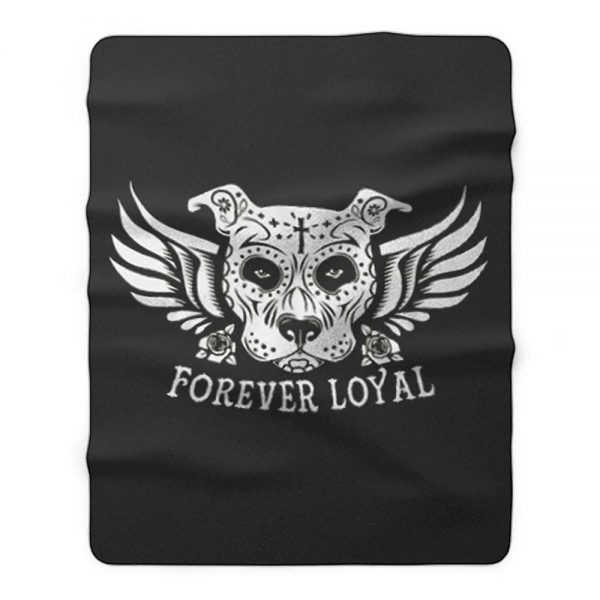 PIT BULL FOREVER LOYAL TEES Fleece Blanket