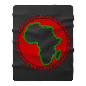 Pan African Egyptian Ankh African Fleece Blanket