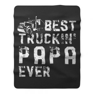 Papa Driver Truck Fleece Blanket