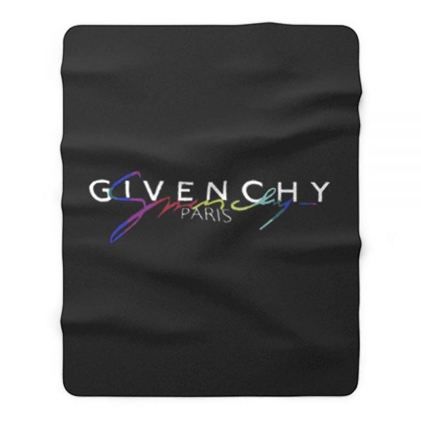 Paris Vintage Givenchy Fleece Blanket