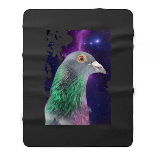 Peace Pigeon Space Fleece Blanket