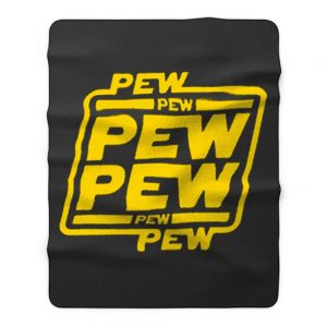 Pew Pew Imessage Star Wars Fleece Blanket