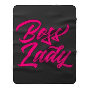 Pinky Boss Lady Fleece Blanket