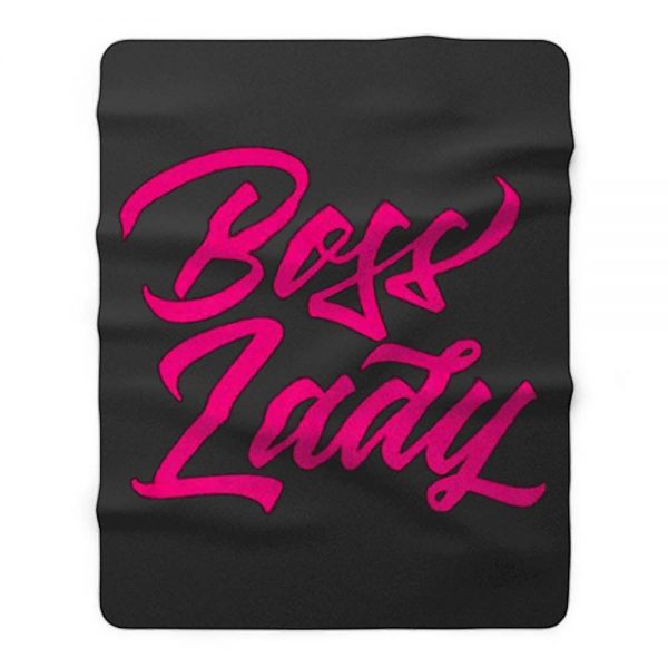 Pinky Boss Lady Fleece Blanket