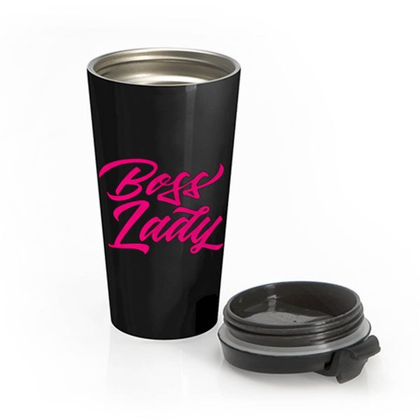 Pinky Boss Lady Stainless Steel Travel Mug