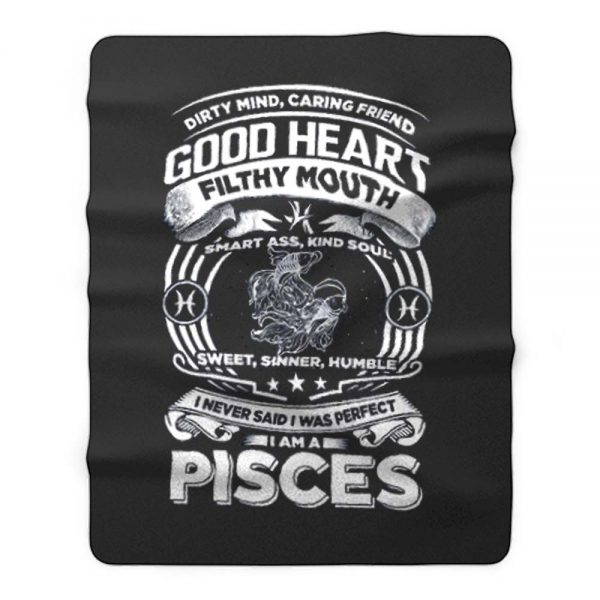 Pisces Good Heart Filthy Mount Fleece Blanket