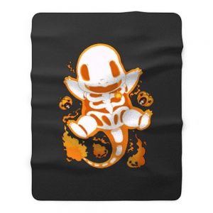 Pokemon Charmander Skeleton Fleece Blanket