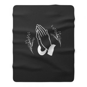 Praying Hands Religous Christians Christianity Fleece Blanket