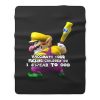 Pro Vaccination Mario Baseball Fleece Blanket