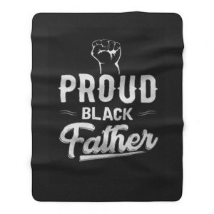 Proud Black Father Fleece Blanket