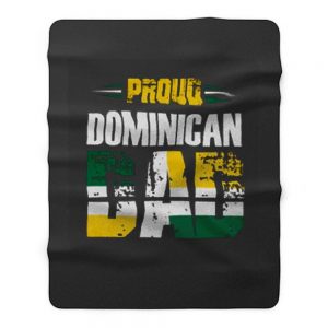 Proud Dominican Dad Fleece Blanket