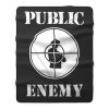 Public Enemy Shot Target Fleece Blanket