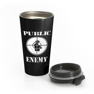 Public Enemy Shot Target Stainless Steel Travel Mug