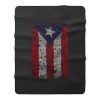 Puerto Rico Rican Beisbol Futbol Flag Fleece Blanket