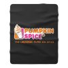 Pumpkin Spice Dunkin Donuts Fleece Blanket