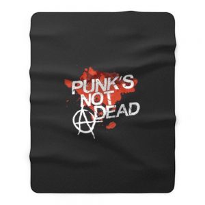 Punks Not Dead Rock Fleece Blanket