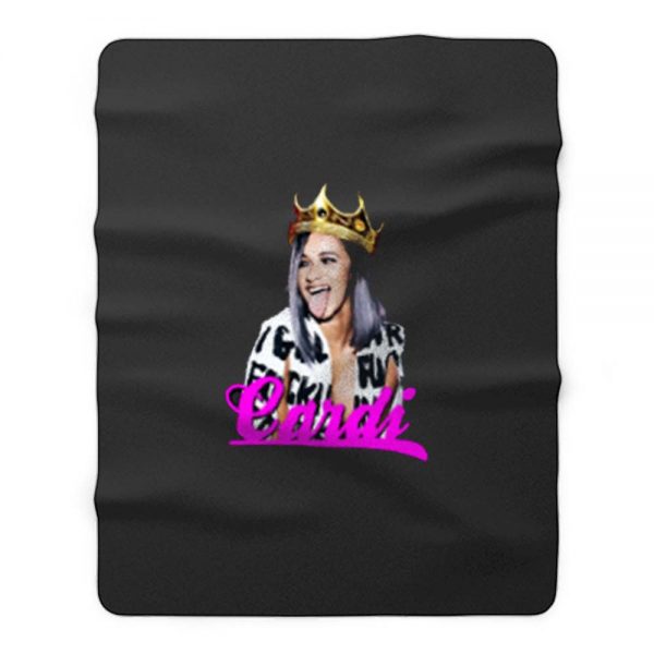 Queen Bodak Cardi B Fan Fleece Blanket