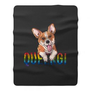 Queergi Lesbian Gay Bisexual Transgender LGBT Fleece Blanket