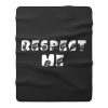 RESPECT ME ASL Sign Language Fleece Blanket