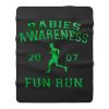 Rabies Awareness Fun Run Michael Scott The Office 5k Funny Humor Fleece Blanket