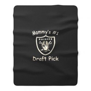 Raiders 1 Draft Pick Fleece Blanket