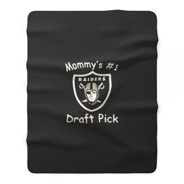 Raiders 1 Draft Pick Fleece Blanket