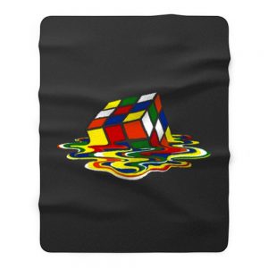 Rainbow Cube Fleece Blanket